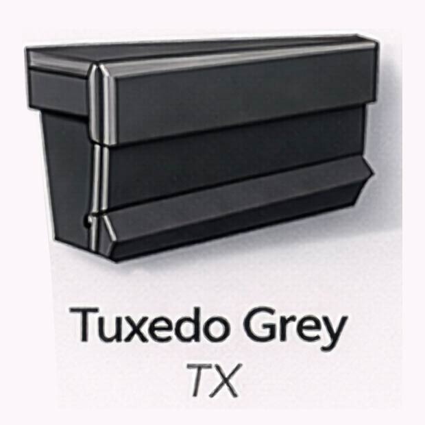 Seamless Gutter Color Weatherford TX Tuxedo Grey Ross Gutters