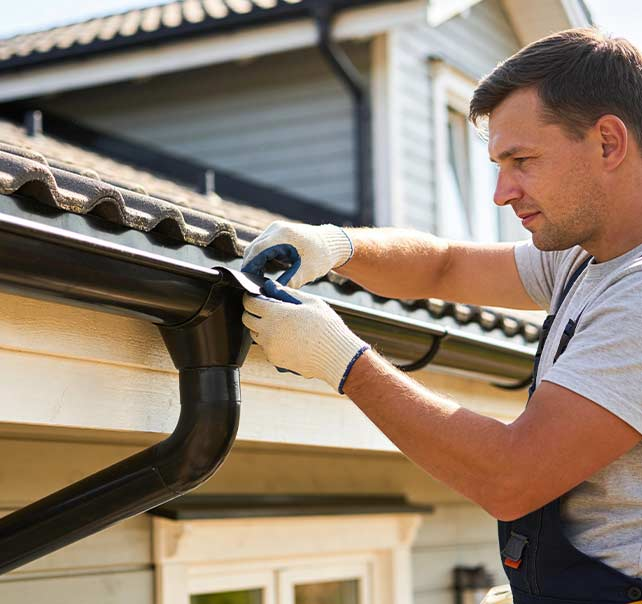 Seamless Gutters Installed In Weatherford TX Ross Gutters
